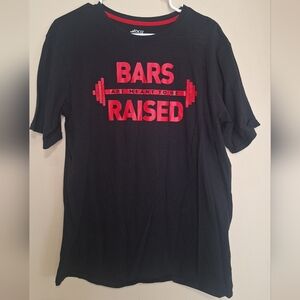 BCG Black and Red 'Bars Raised' Men's T-Shirt
